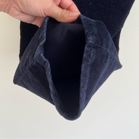 Ruby Rd. Womens Black Straight Leg Jeans Velvet Navy Blue 8 Cotton Work Preppy - Picture 9 of 13